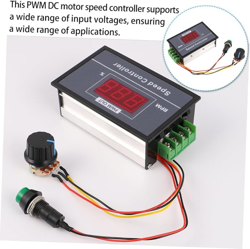 Gadpiparty 3Pcs PWM DC Motor Speed Controller Adjustable Voltage Regulator Digital Display - Image 3